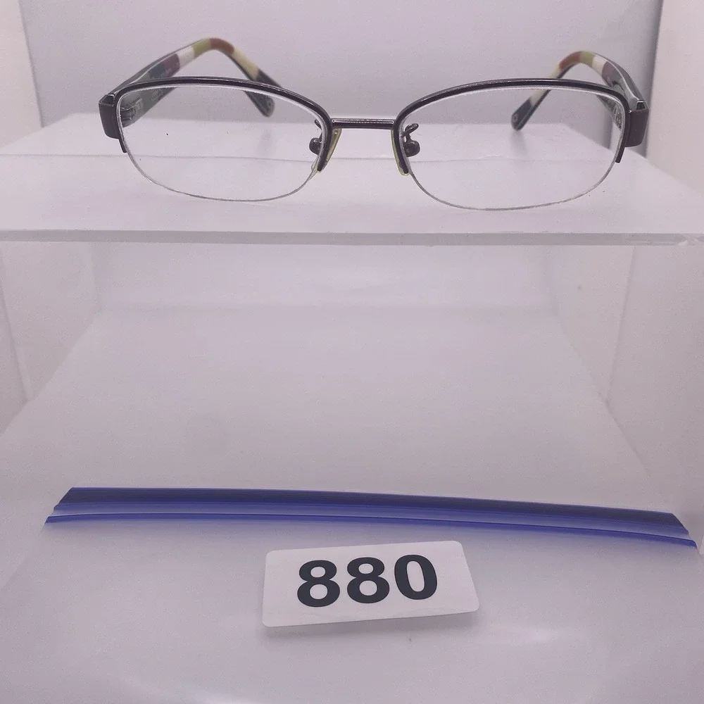 Coach Eyeglasses Women FRAME ONLY HC5004 Bettie Half Rim 51-16-135 Purple 880